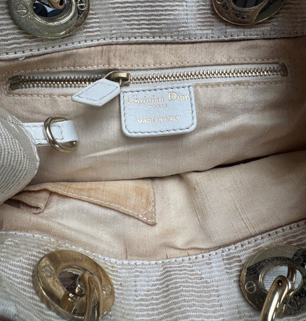 Dior lady Dior double handle handbag