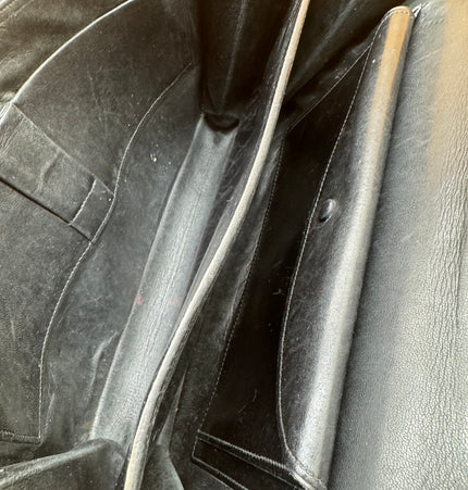 Sac à main vintage en cuir HERMÈS