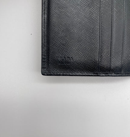 PRADA  cash and card wallet with added chain strap