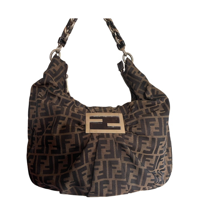FENDI  large zucca shoulder bag
