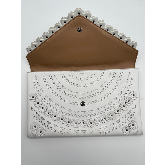 ALAIA  leather clutch bag