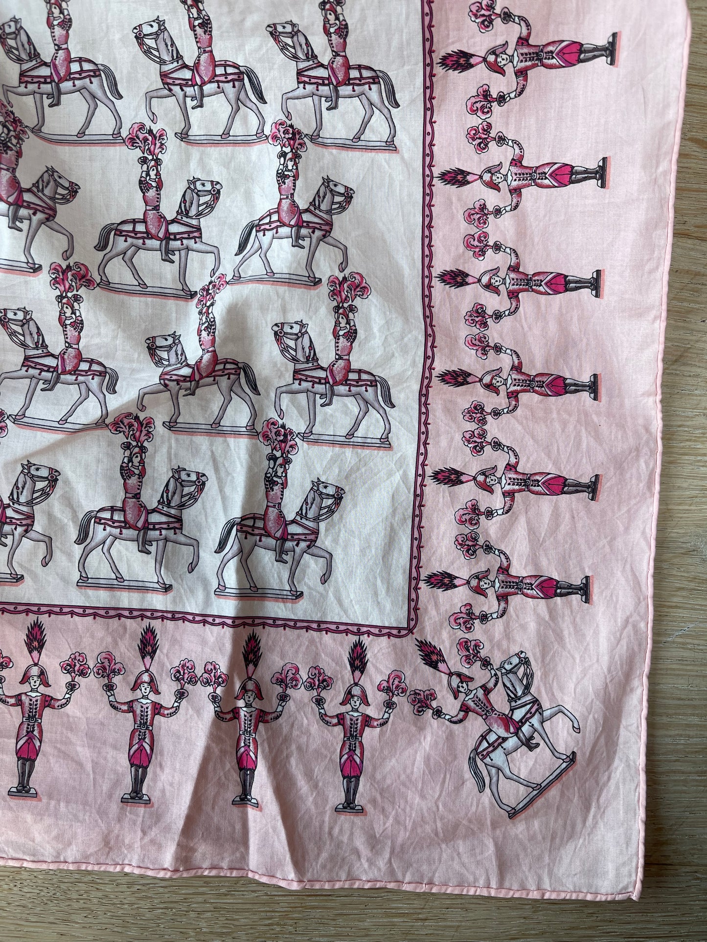 Hermes Les Artificiers cotton scarf 55