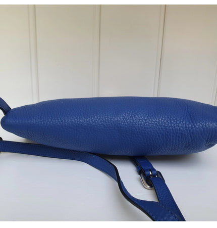 Prada blue leather crossbody bag