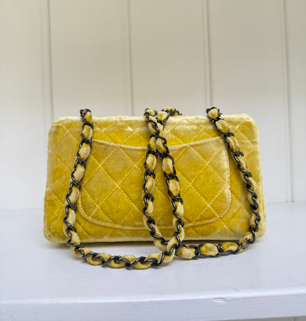 Chanel  classique/timeless velvet crossbody bag