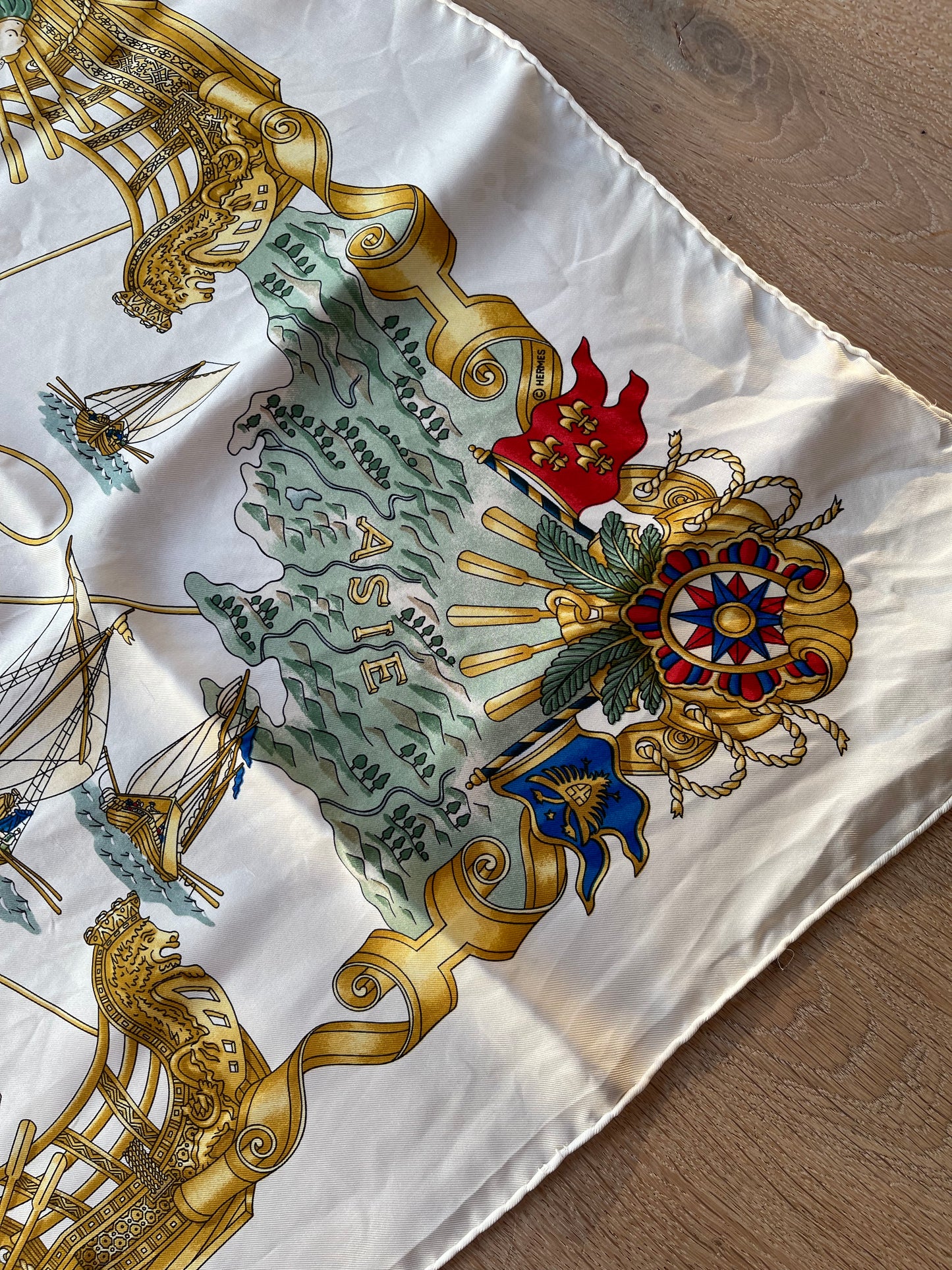 Hermes silk scarf Voiles de Lumiere