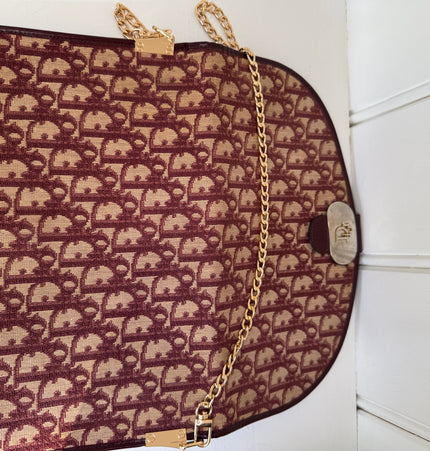 Dior vintage monogram denim clutch bag