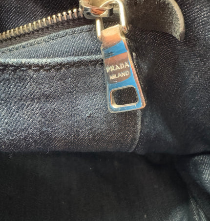 Prada denim studded Canada handbag