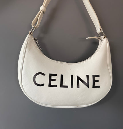 CELINE ava leather shoulder bag