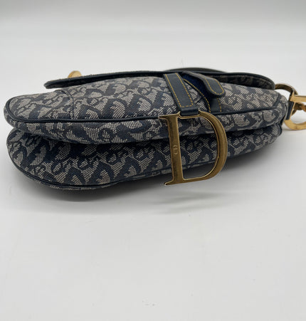 Dior Saddle Denim Schultertasche