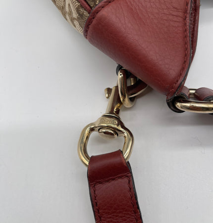 Gucci horsebit large cloth shoulder bag