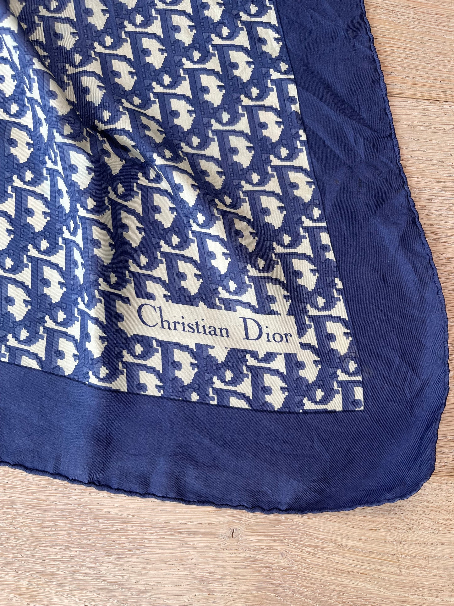 Dior monogram vintage silk scarf