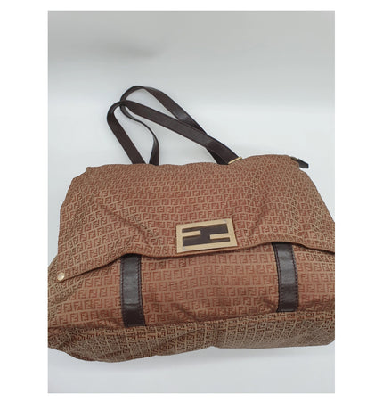 Fendi large cloth tote bag