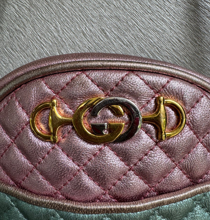 Gucci laminated crossbody bag