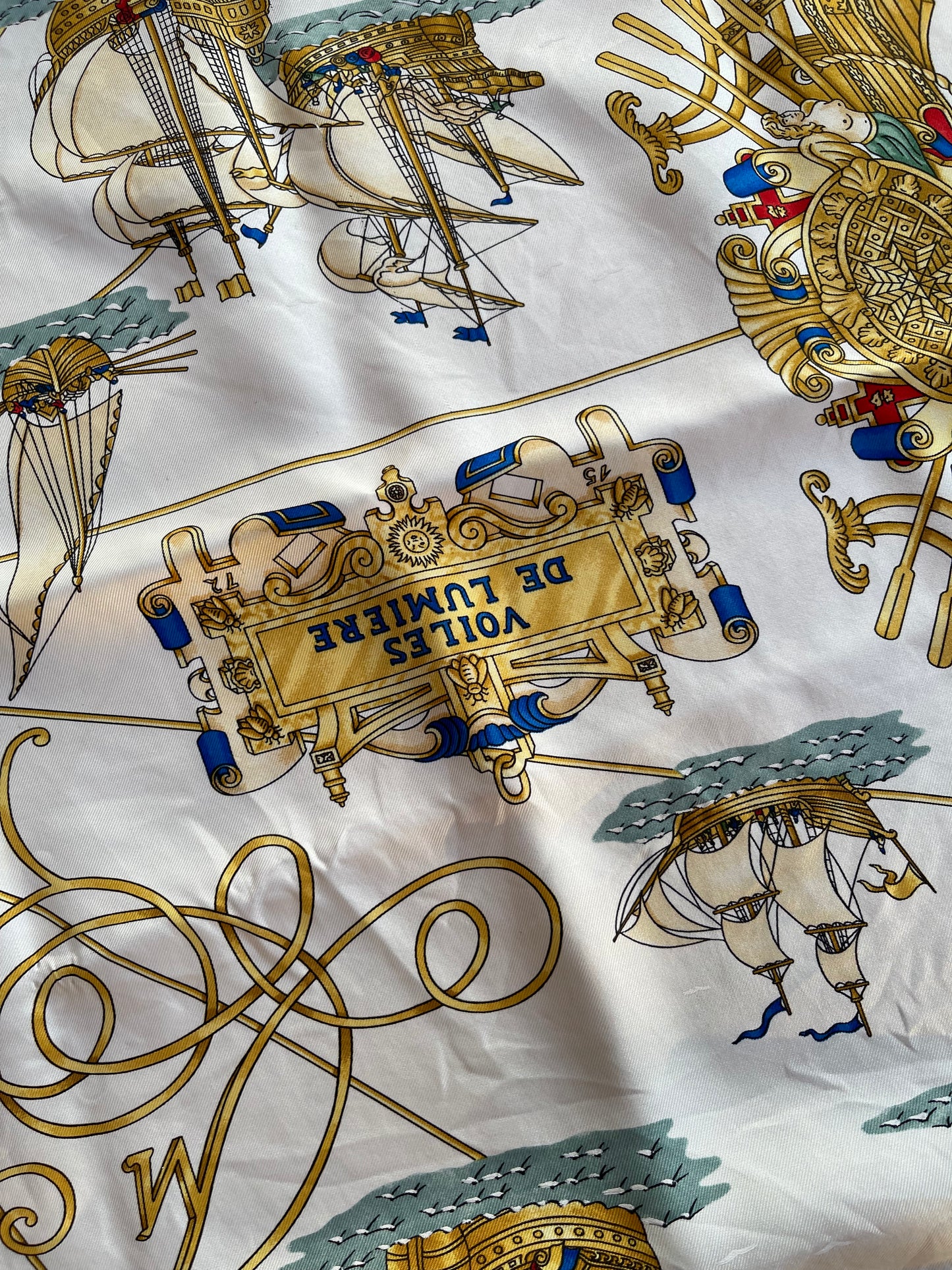 Hermes silk scarf Voiles de Lumiere