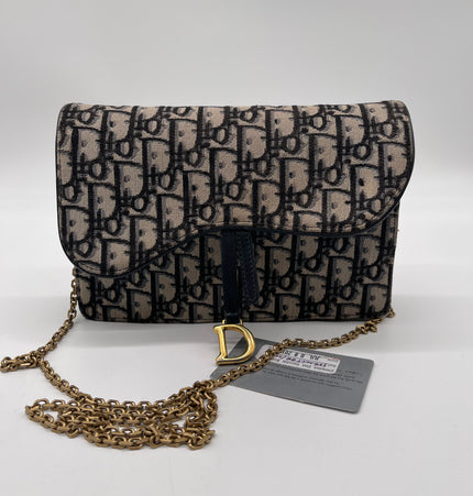 Dior Saddle rectangular denim crossbody bag