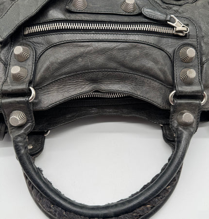 Balenciaga city mettalic shoulder bag