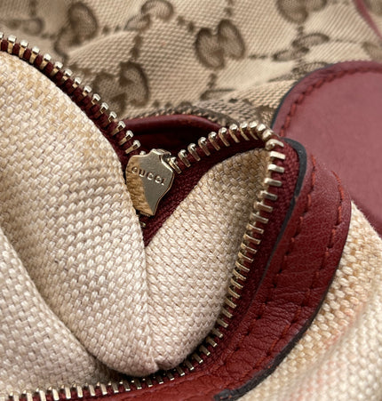 Gucci horsebit large cloth shoulder bag