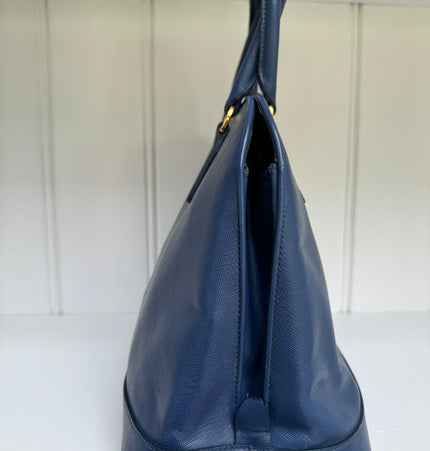Prada saffiano top zipper handbag