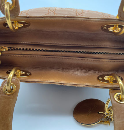 DIOR  lady dior vintage leather bag