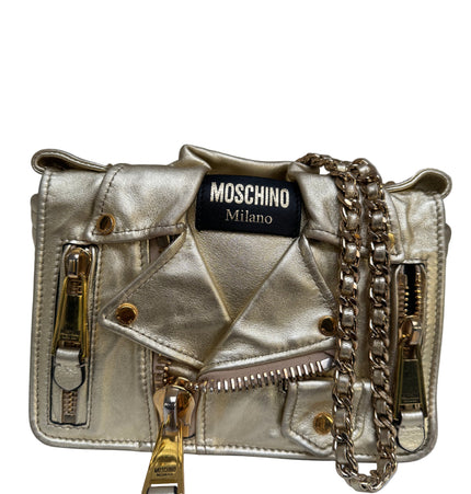 Moschino biker crossbody bag