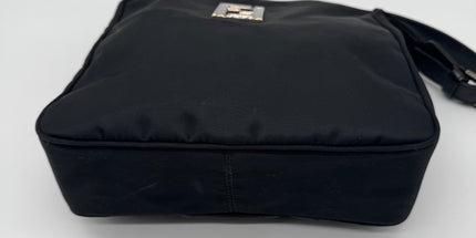 Fendi cloth logo shoulder bag