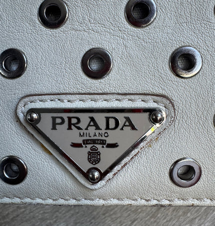 Sac bandoulière Prada à chaîne et rivets