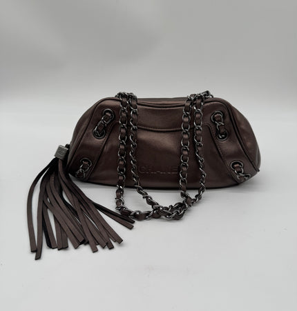 Chanel metallic shoulder bag