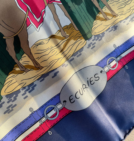 Hermes silk Ecuries scarf
