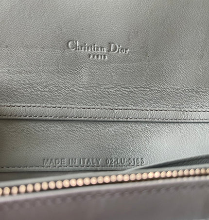 Dior cannage stitched diorling rendezvous chain wallet