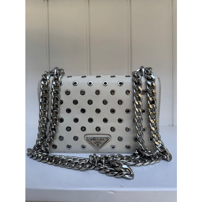 Prada rivet crossbody bag