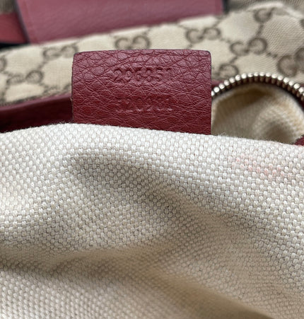 Gucci horsebit large cloth shoulder bag