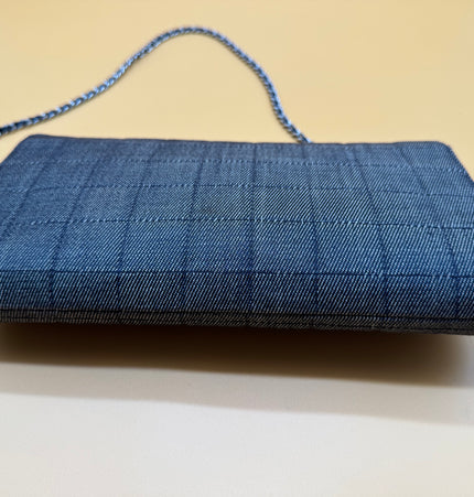 Chanel east west chocolate bar shoulder bag