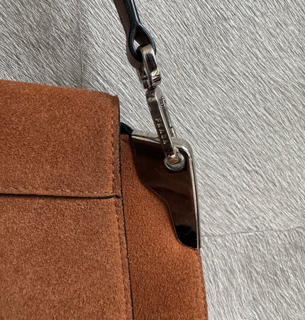 Prada sidonie crossbody suede bag