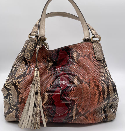 Gucci Soho phyton leather shoulder bag