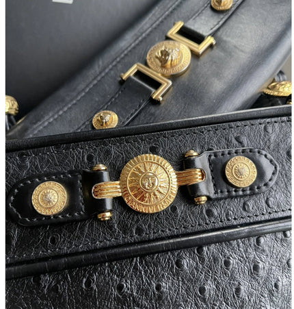 Versace medusa head shoulder bag with wallet