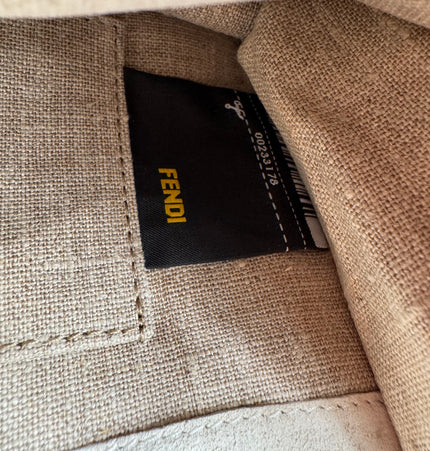 Fendi water snake skin and fur bag