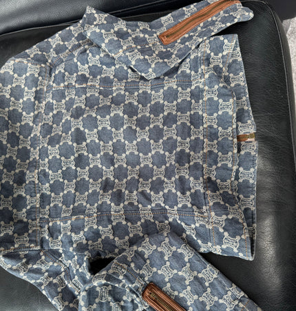 Celine triomphe denim jacket