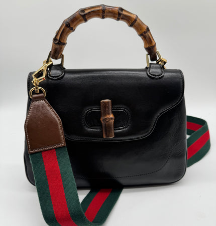 Gucci bamboo top handle vintage handbag