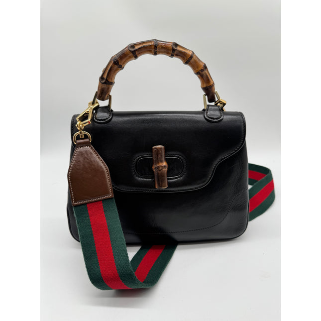Gucci bamboo top handle vintage handbag