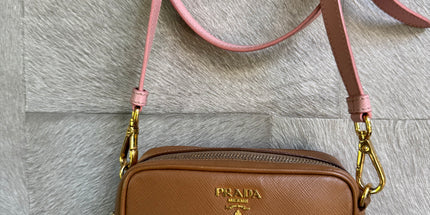 Prada saffiano mini crossbody bag
