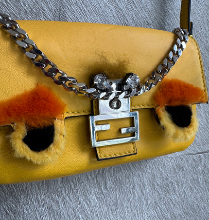 Fendi mini baguette monster bag