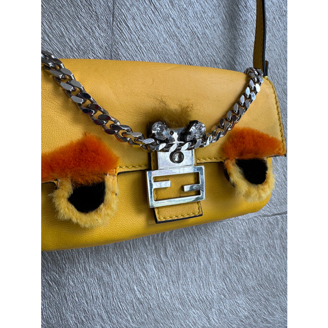 Fendi mini baguette monster bag