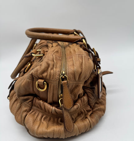 Dior deer skin leather bag