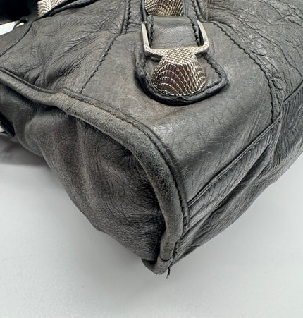 Balenciaga city mettalic shoulder bag