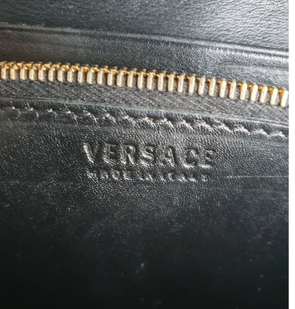 Versace medusa head shoulder bag with wallet