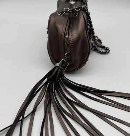 Chanel metallic shoulder bag