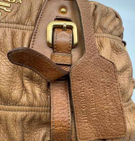 Dior deer skin leather bag