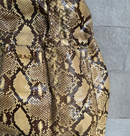 Prada phyton shoulder bag
