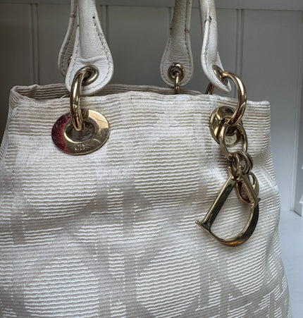 Dior lady Dior double handle handbag