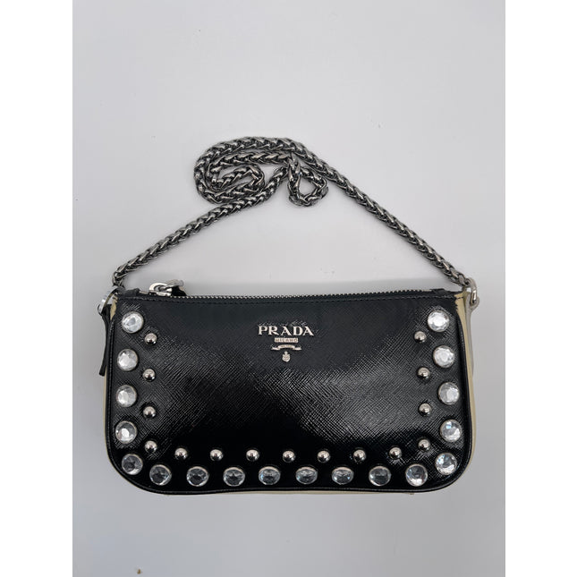 PRADA mini saffiano leather shoulder bag